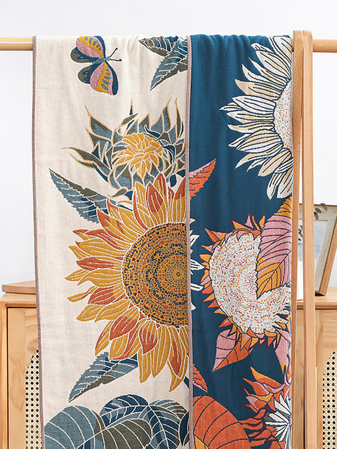 Asciugamano da bagno jacquard girasole 100% cotone