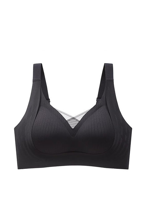 Reggiseno a coppa fissa senza cuciture casual da donna