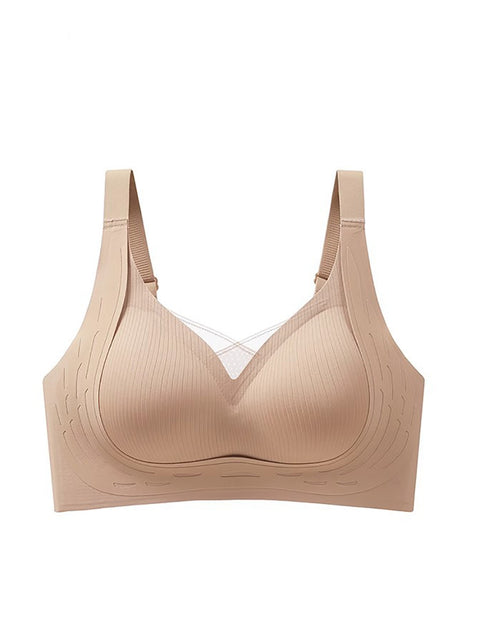 Reggiseno a coppa fissa senza cuciture casual da donna