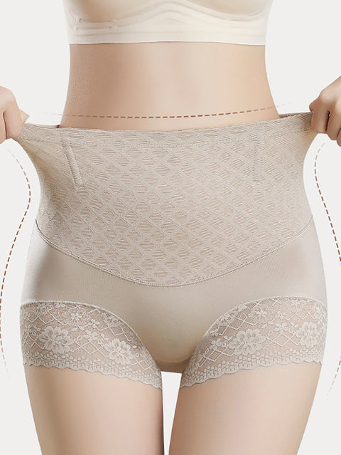 2 pezzi da donna Artsy vita alta pizzo giuntato biancheria intima