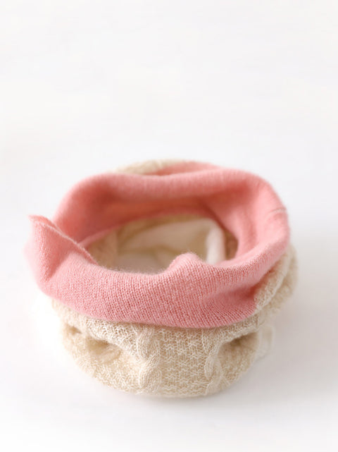 Women Winter Warm Colorblock Cashmere Scarf