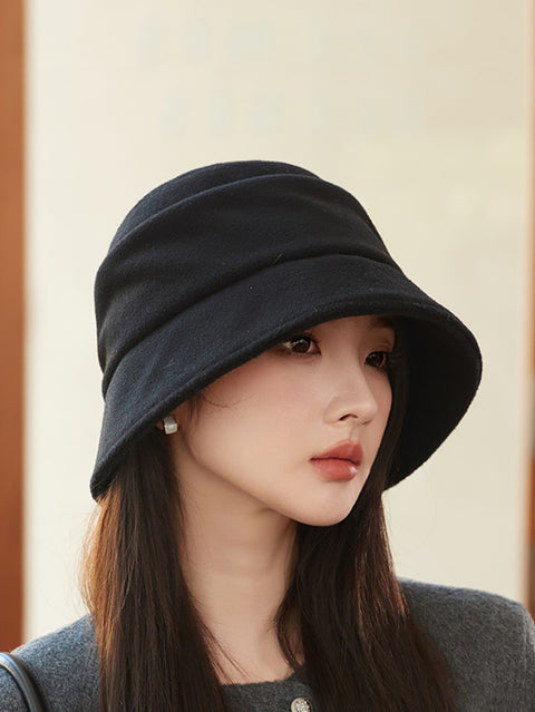 Women Winter Pure Color Warm Hat