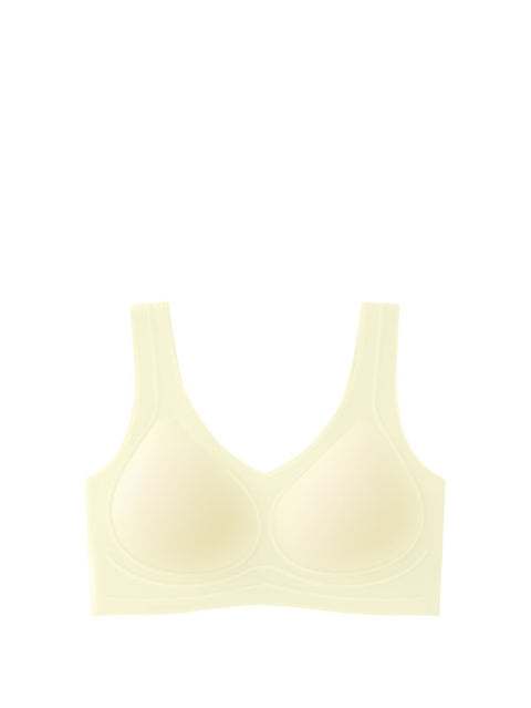 Reggiseno a coppa fissa senza cuciture casual da donna