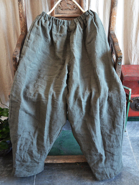 Pantaloni harem spessi casual invernali da donna