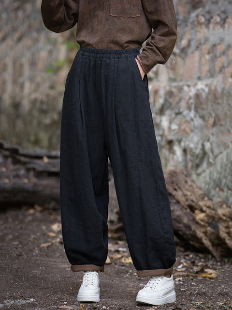 Pantaloni harem da donna casual primaverili uniti e uniti