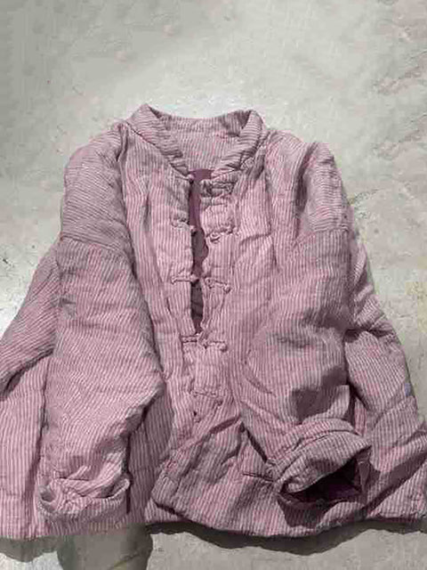 Camicia da donna in ramiè con bottoni e tasca a tinta unita autunnale