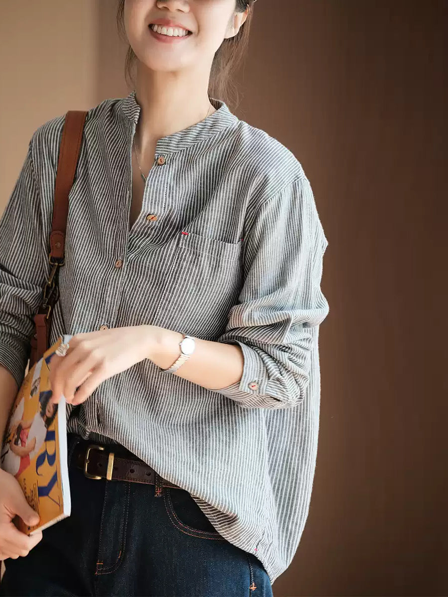 Camicia Estiva Donna Maniche Corte Con Scollo A V: Morbida, Leggera E Oversize In Tinta Unita - Perfetta Per Un Look Casual, Boho E Vintage - Taglia L Colore Marrone