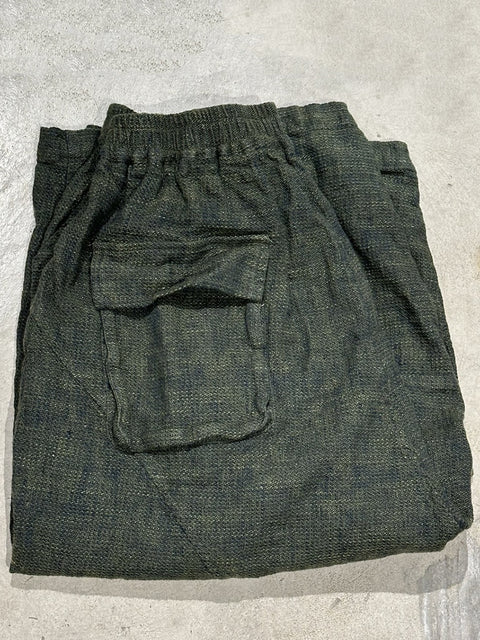 Pantaloni in lino a gamba larga, estivi, vintage, da donna, di colore puro