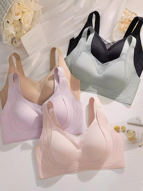 Reggiseno a coppa fissa senza cuciture casual da donna