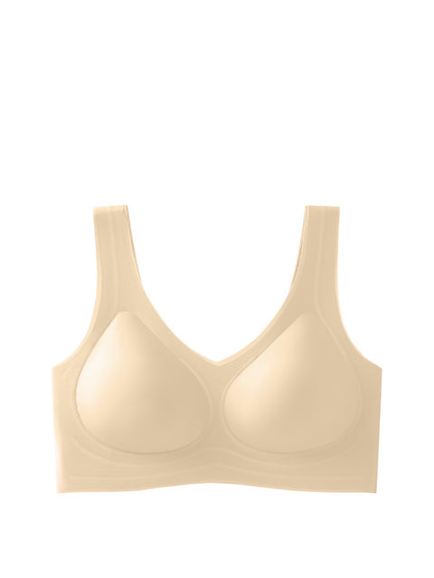 Reggiseno a coppa fissa senza cuciture casual da donna