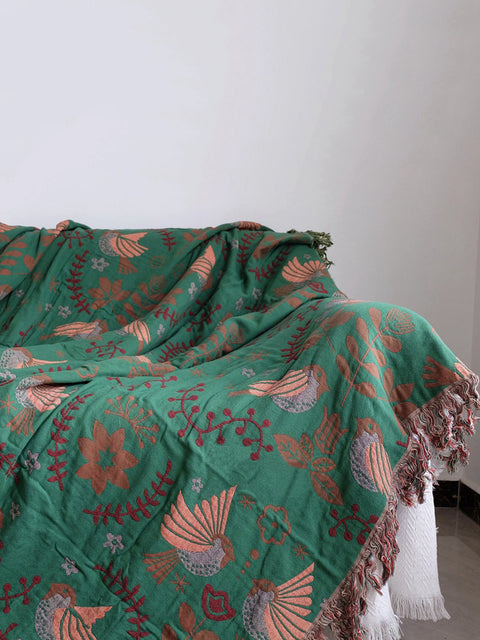 4 strati Cotton Queen Divano lancio boho lancio coperta