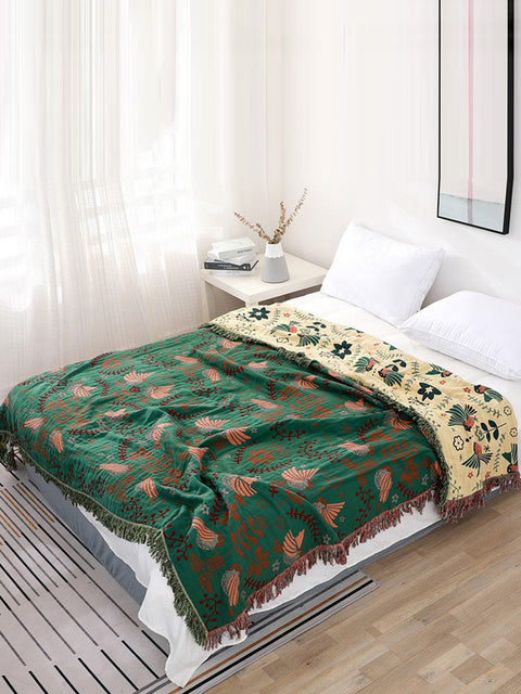 4 strati Cotton Queen Divano lancio boho lancio coperta